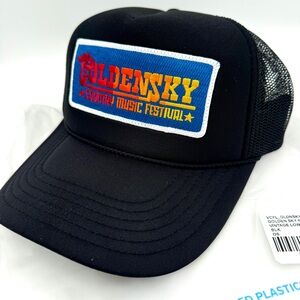 NWT Aviator Nation Golden Sky 2014 Festival Trucker Hat Cap Black Country Music